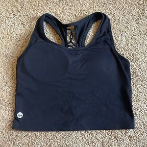 Senita lace up crop top black size XS